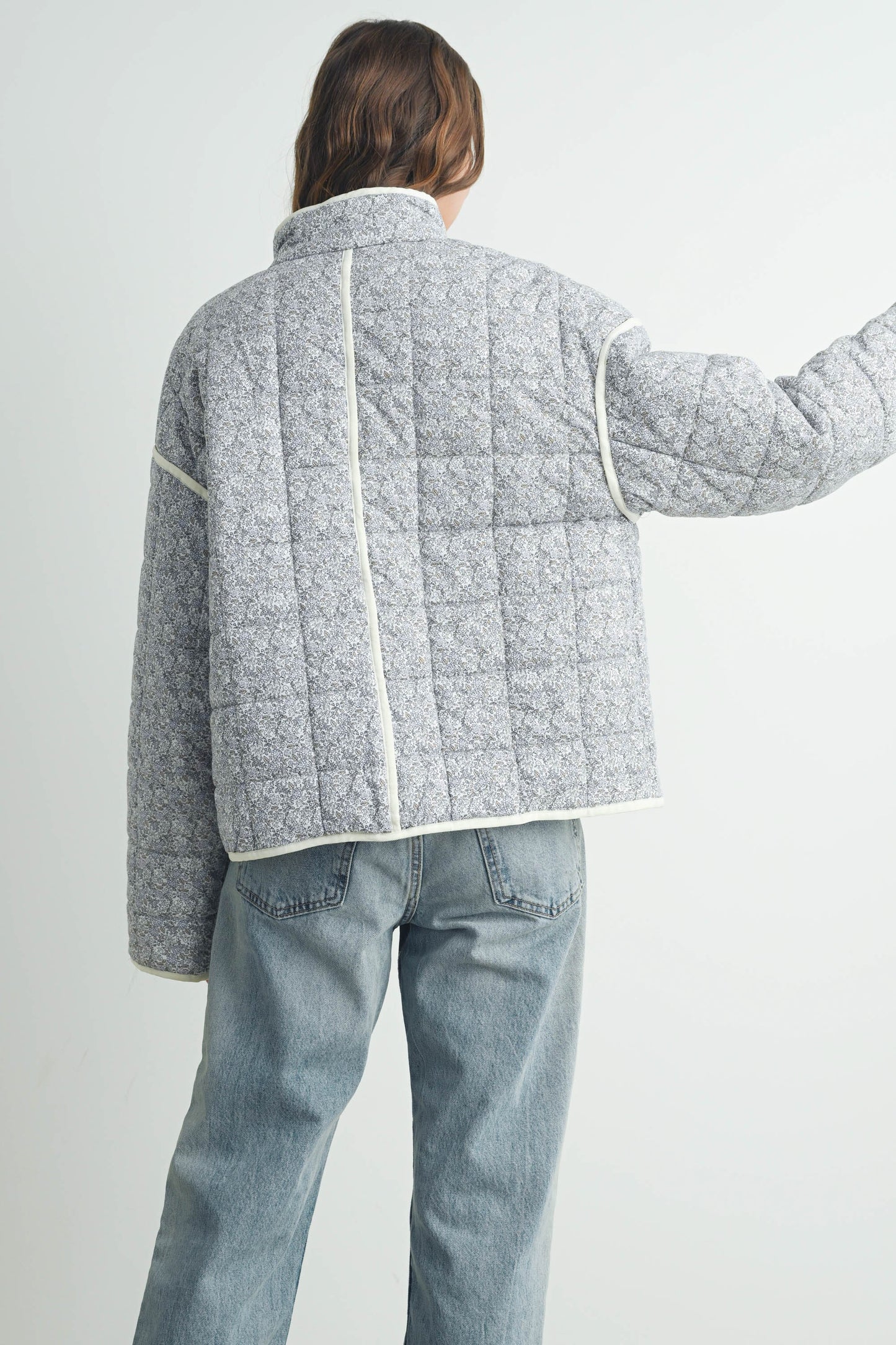Quilted Jacket with Snap Buttons