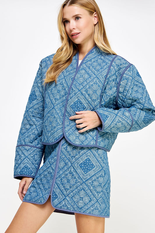 Reversible Padded Quilt Jacket