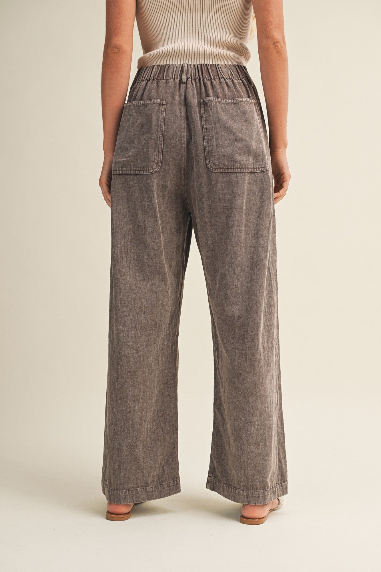 Garment-dyed and Washed Pants