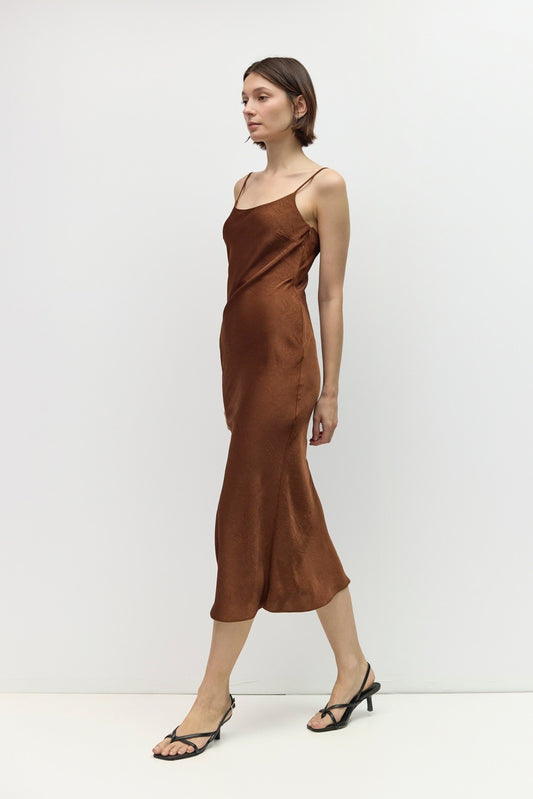 The Jasmine Satin Bias-Cut Dress