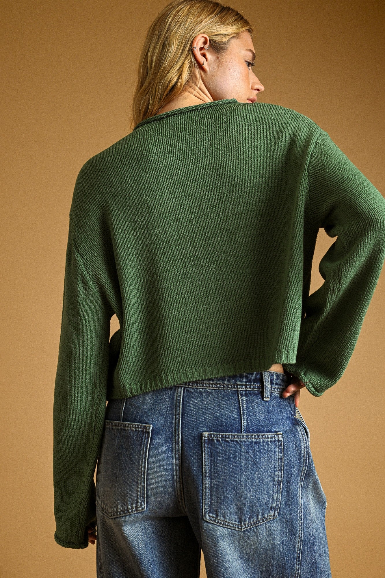 Button Front Knitted Cardigan