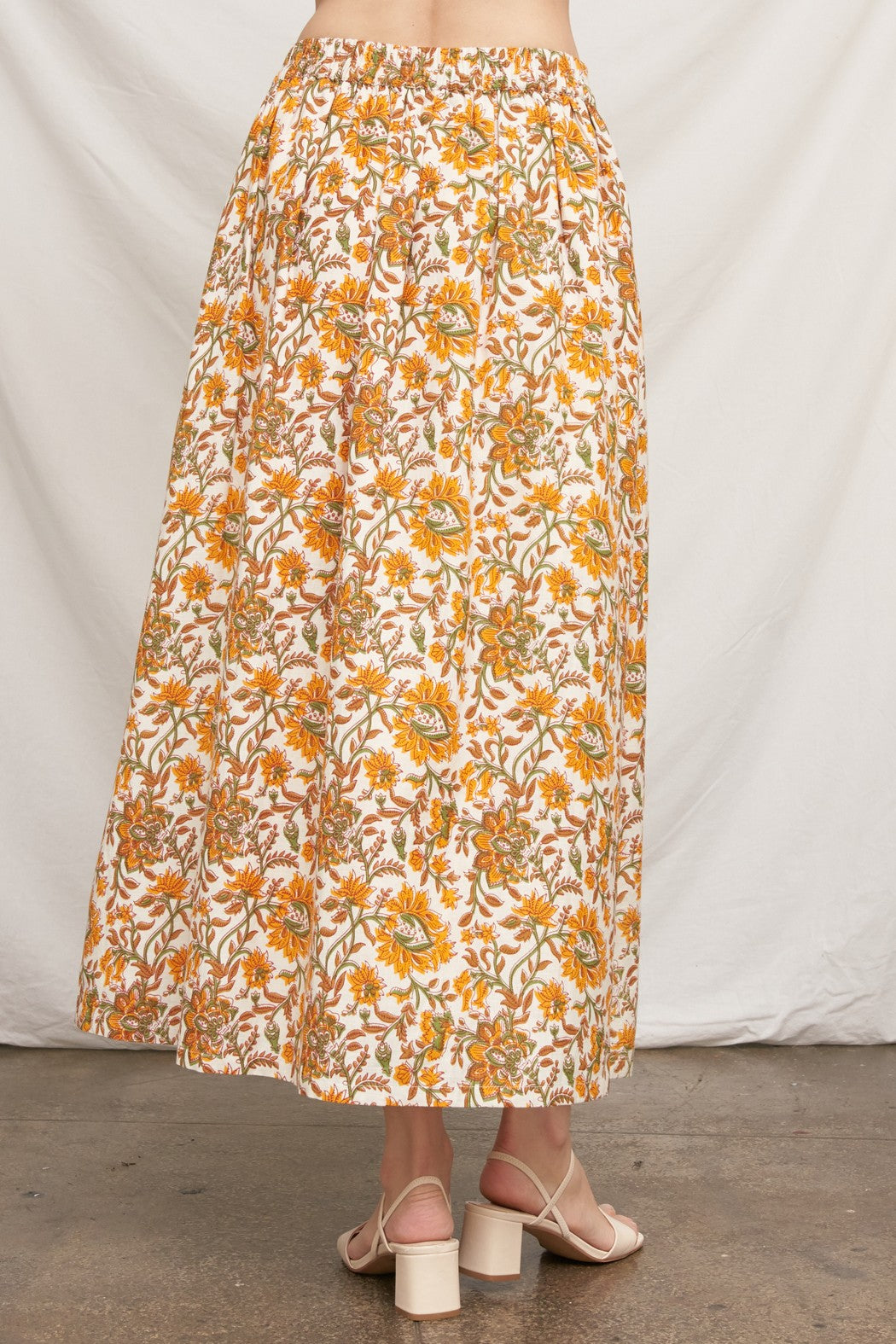 Floral Print Maxi Skirt
