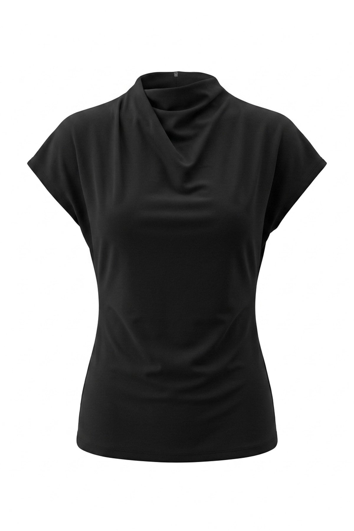Mock Neck Dolman Sleeve Top