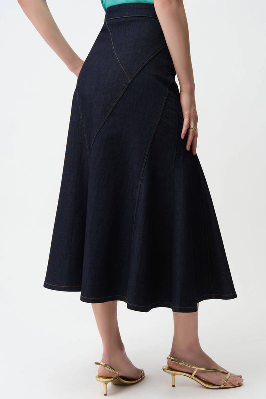Denim Flare Skirt
