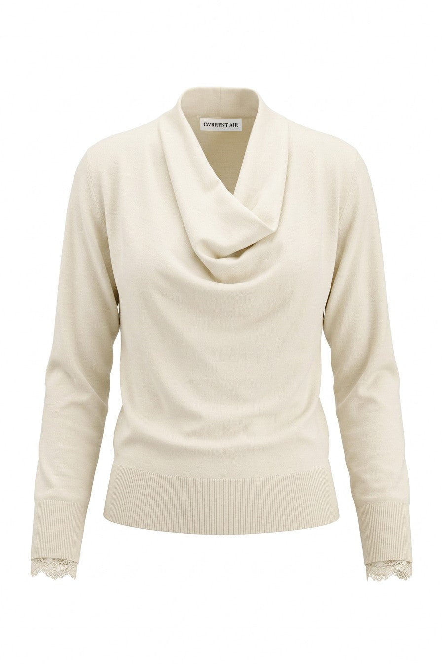 Cowl Neck Long Sleeve Sweater