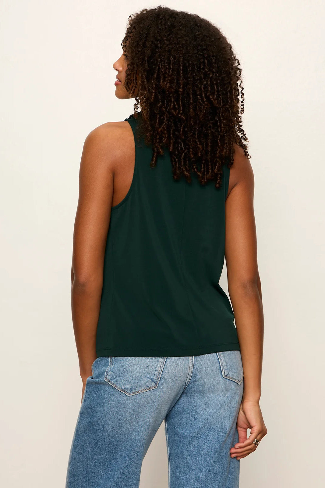Nora Draped Tank Forest
