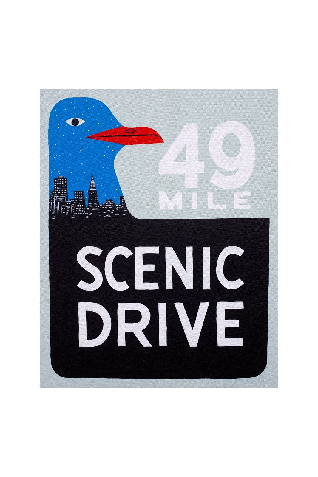 49 Mile 8 x 10 City Skyline Print