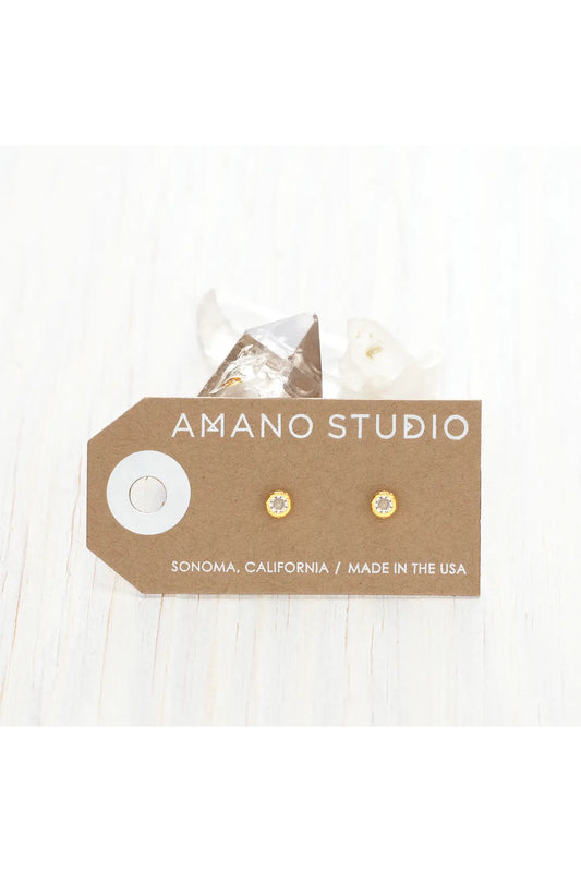 5mm Crystal Stud Earrings