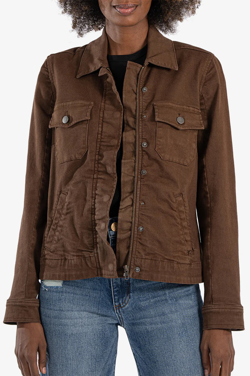 Chocolate Amanda Boxy Jacket – SF Siren
