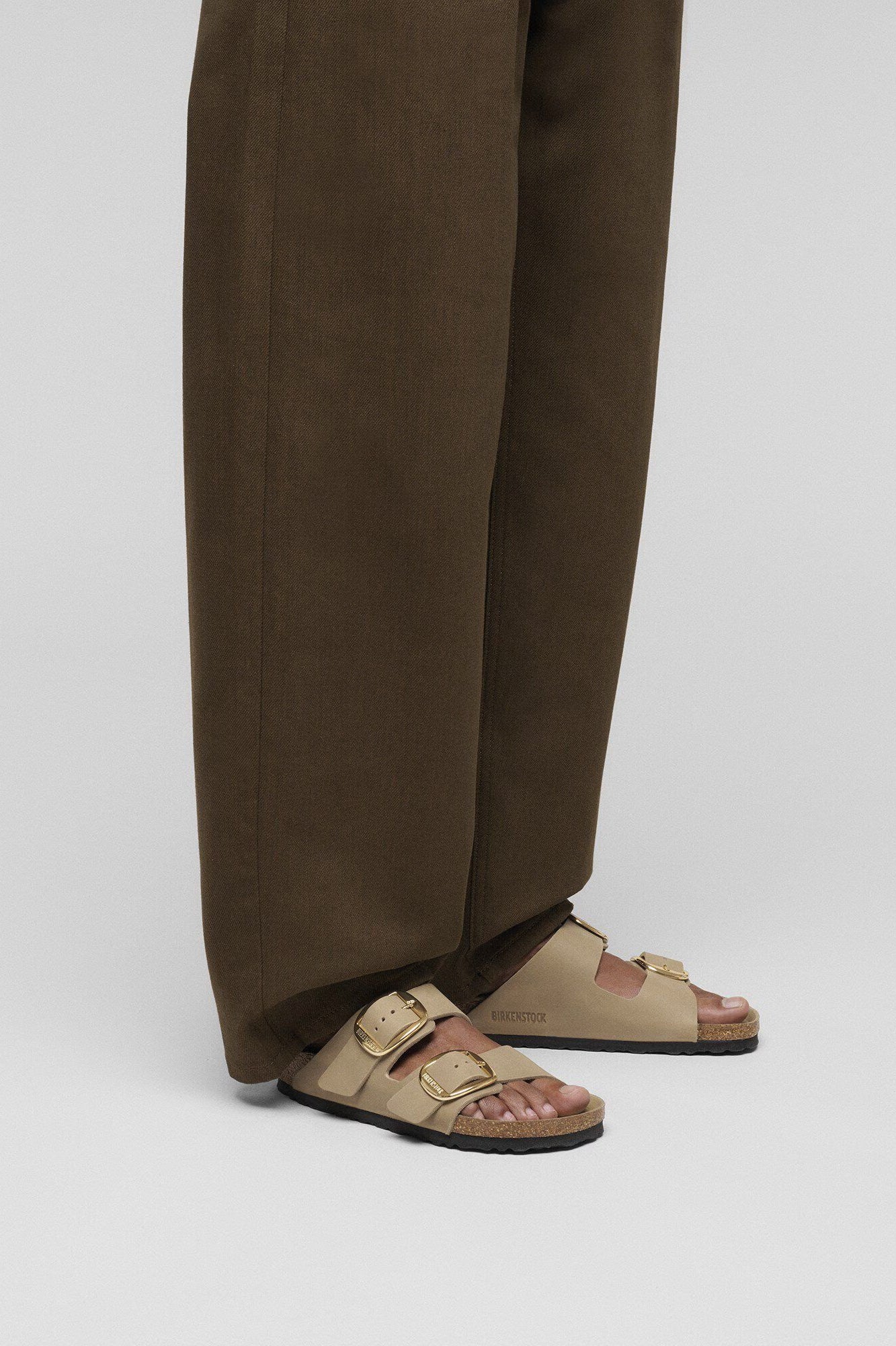 Arizona Big Buckle Sandals Tobacco Brown