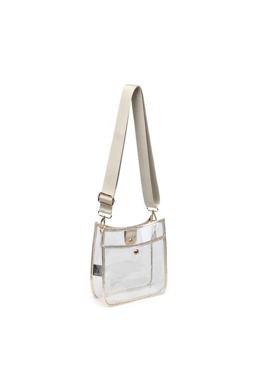 Beckham Clear Crossbody Gold