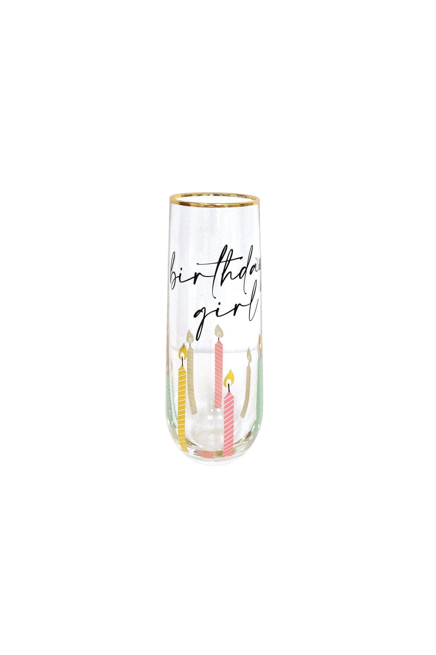 Birthday Girl Stemless Champagne Glass