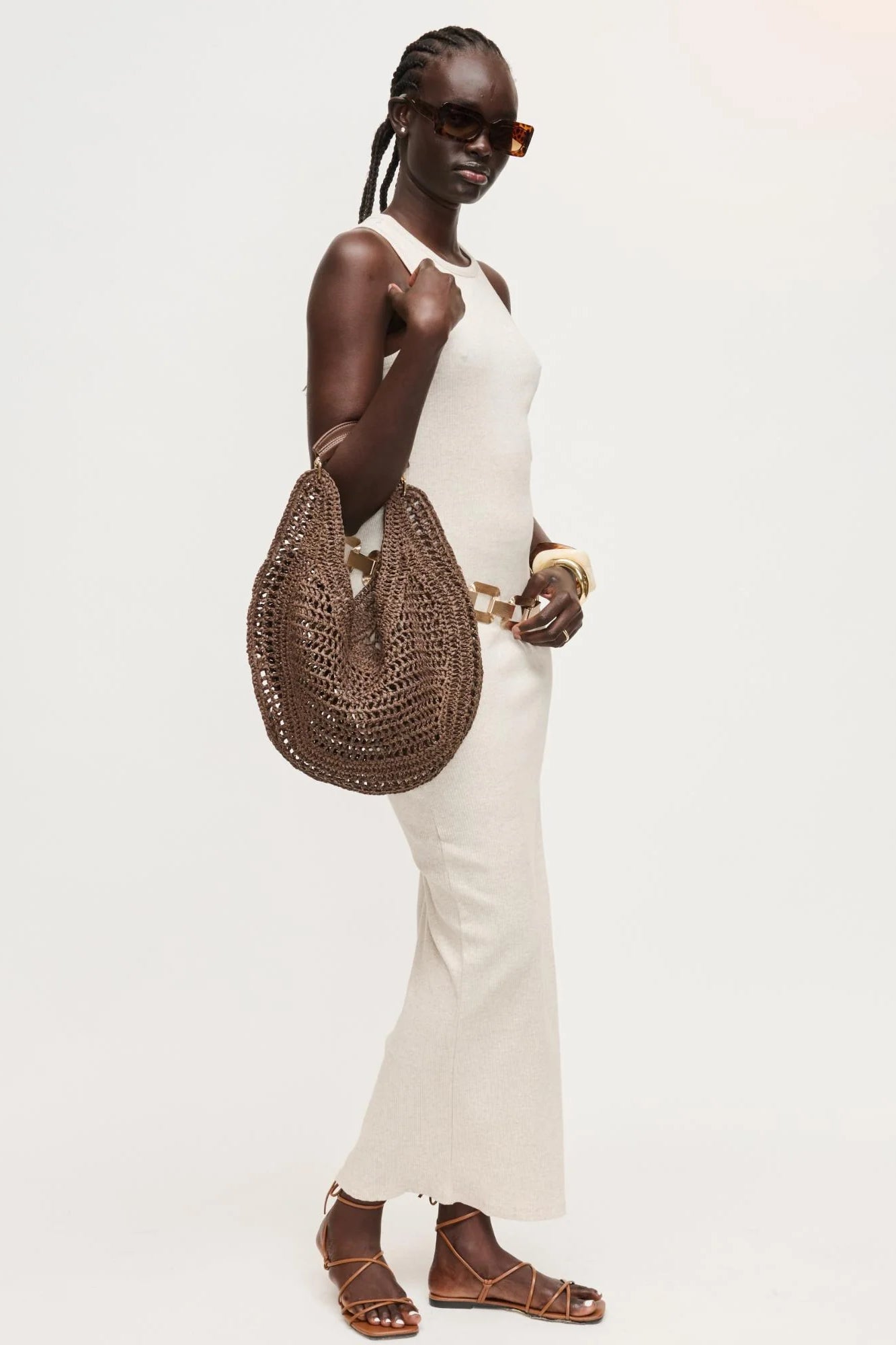 Camden Crochet Hobo Chocolate