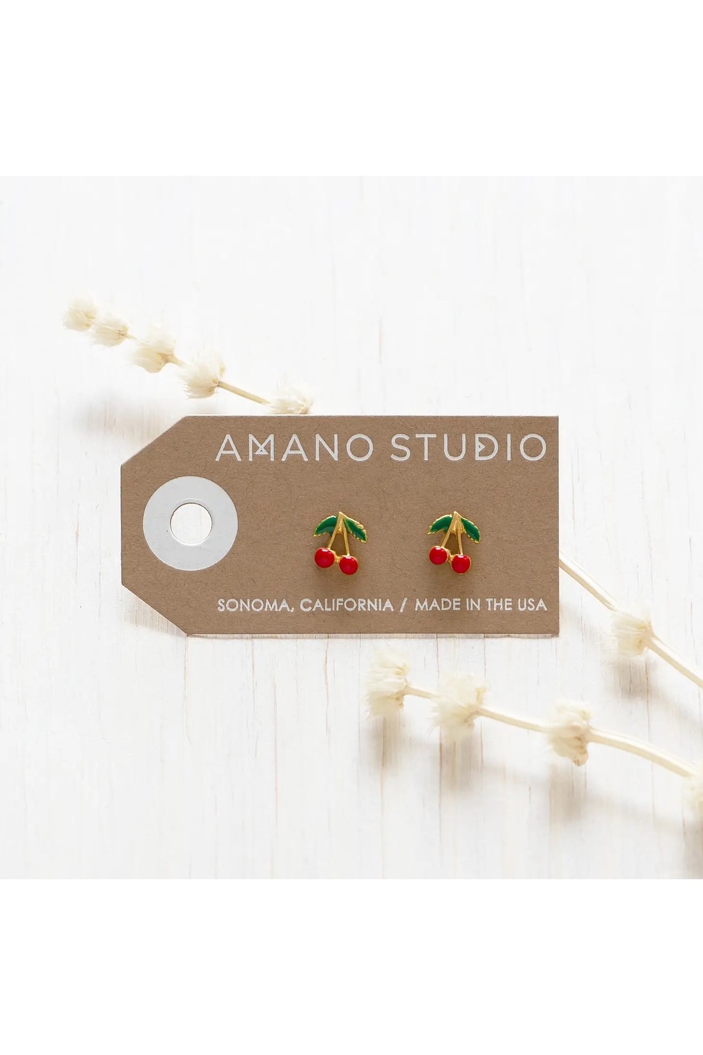 Cherry Stud Earrings