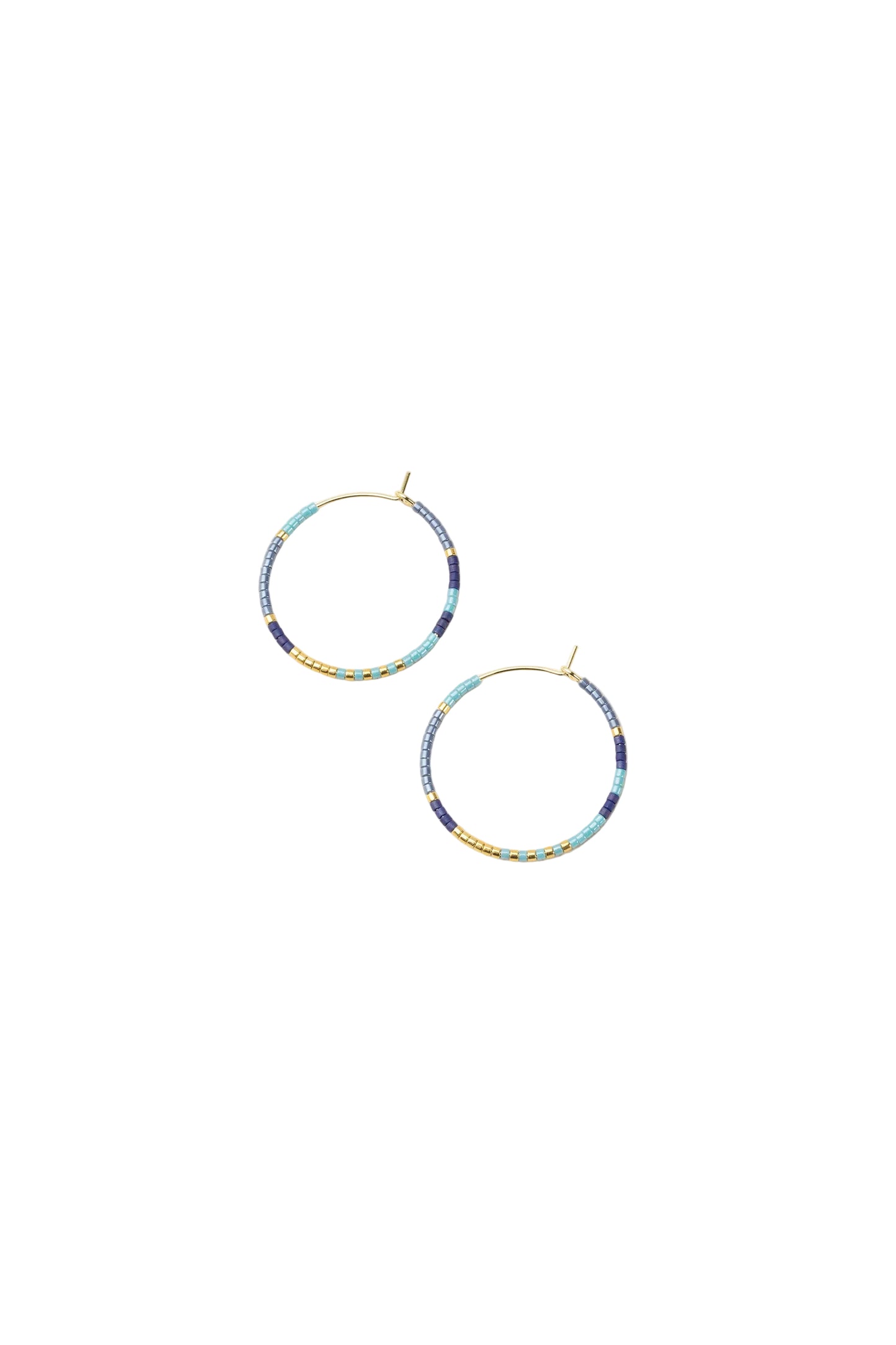 Chromacolor Miyuki Small Hoop Cobalt
