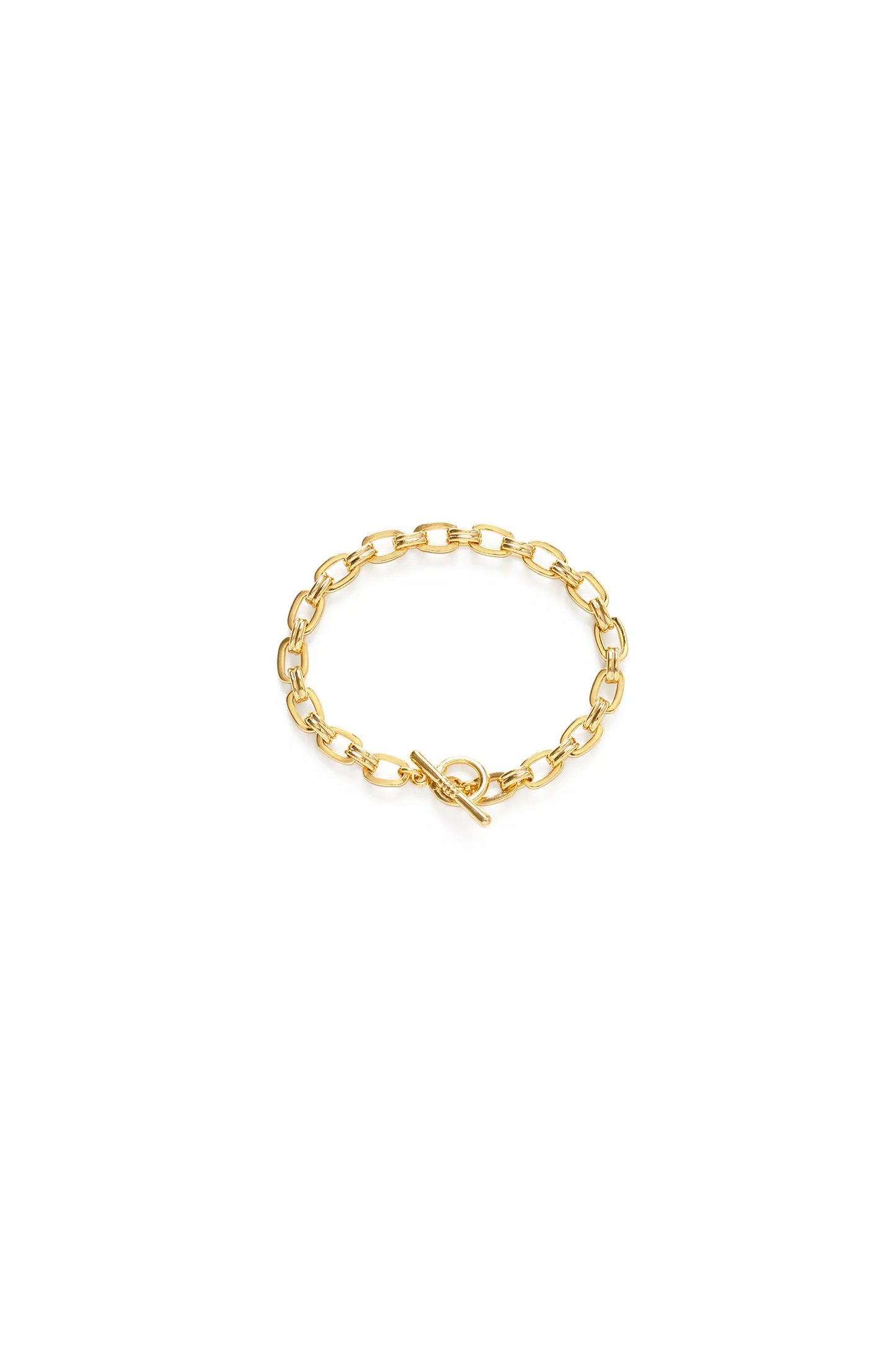 Chunky Link Chain Bracelet with Toggle Clasp
