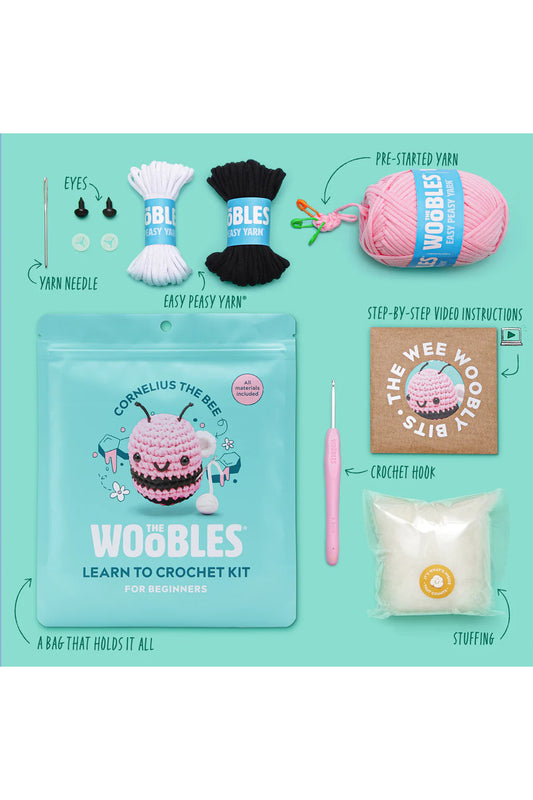 Cornelius the Bee Pink Crochet Kit