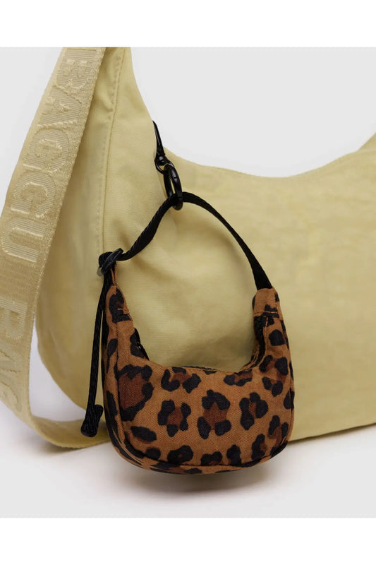 Crescent Bag Charm Leopard