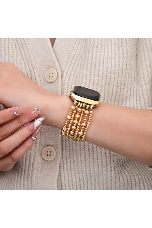 Demure Stretch Apple Watch Strap Golden