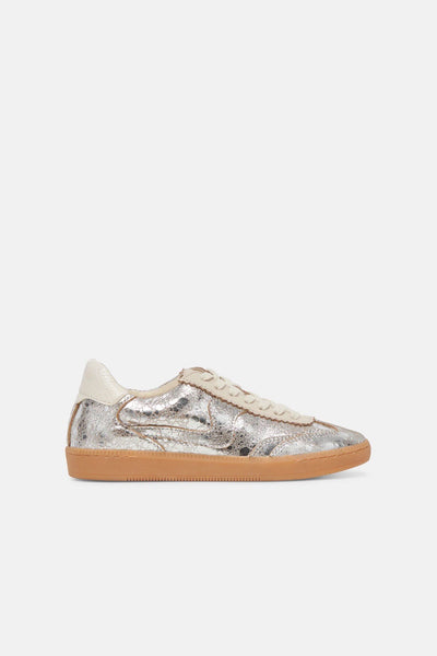 Distressed Leather Notice Sneakers