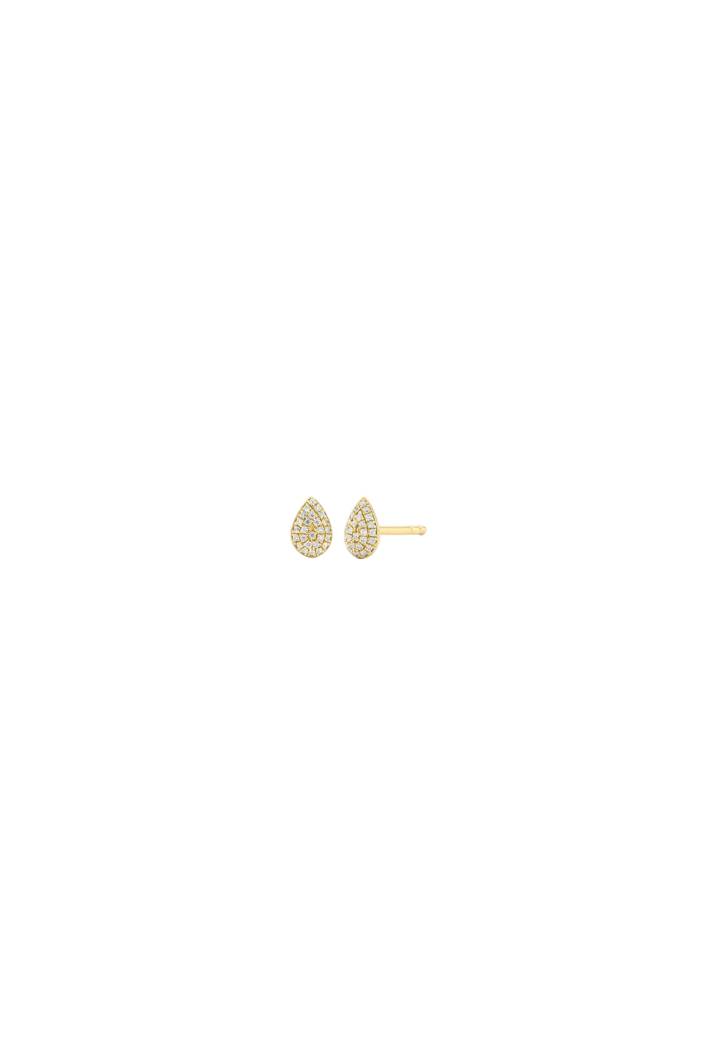 Drop Stud Earrings Gold