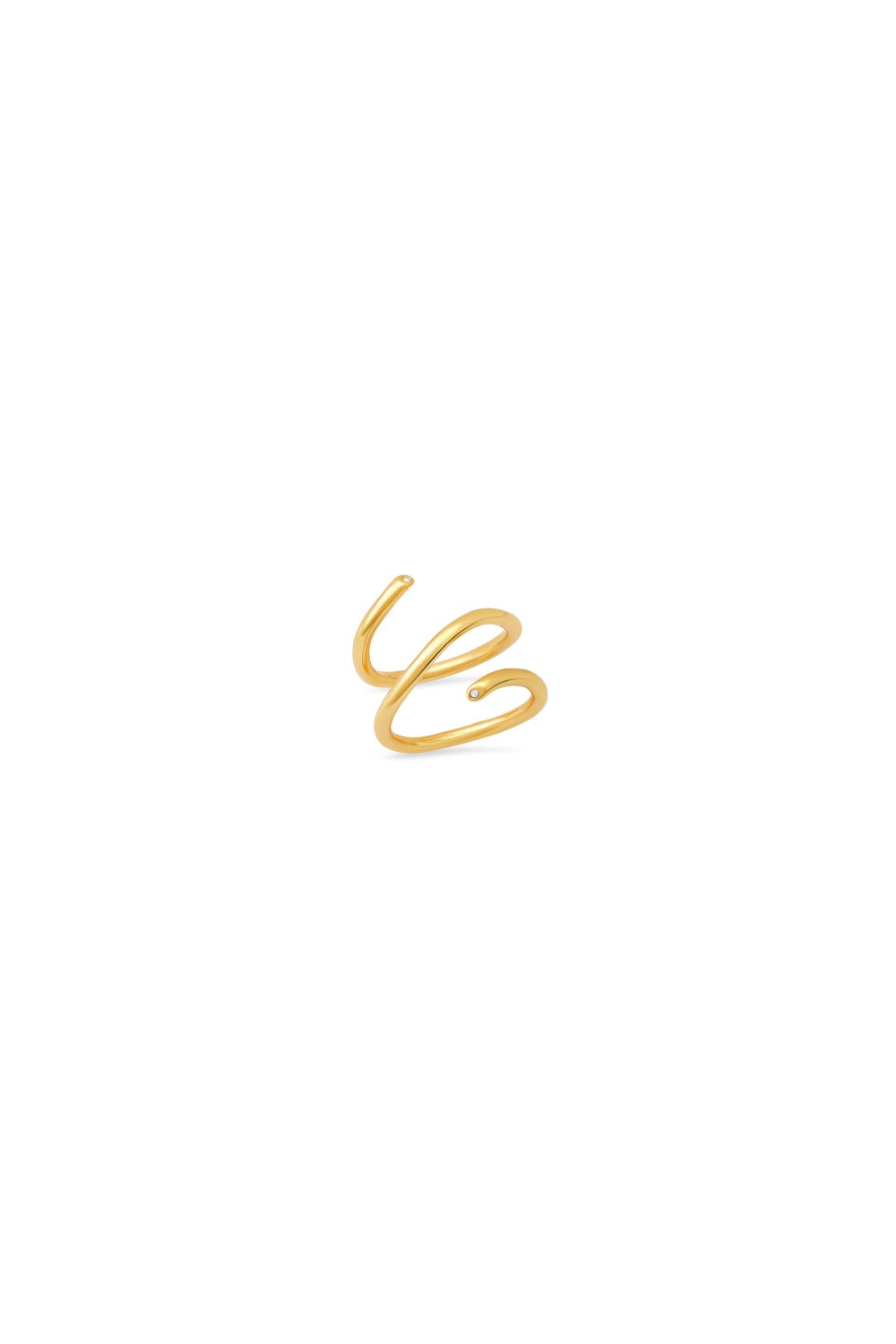 Gold Tubular Wrap Ring