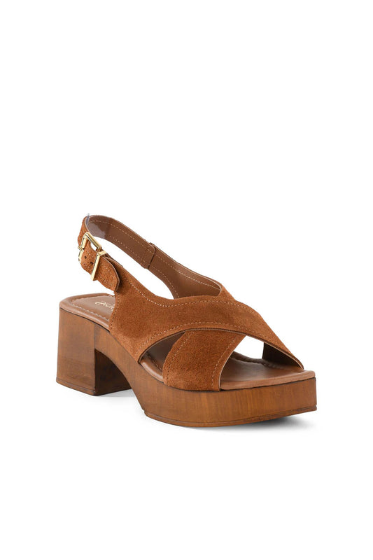 Heart Of Gold Suede Platform