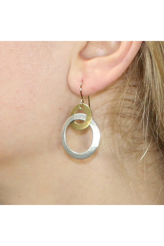 Intertwined Ring Earring