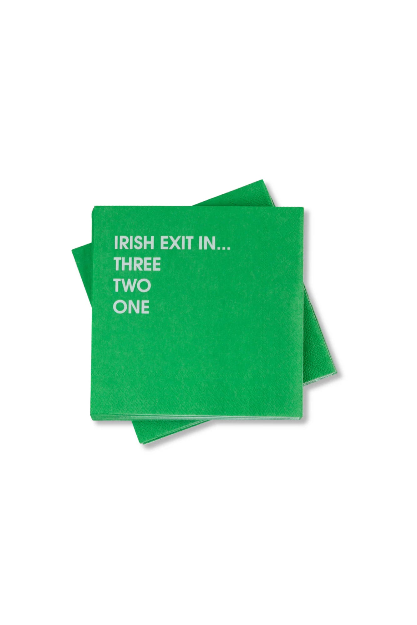 Irish Exit In... 3 2 1 Cocktail Napkins