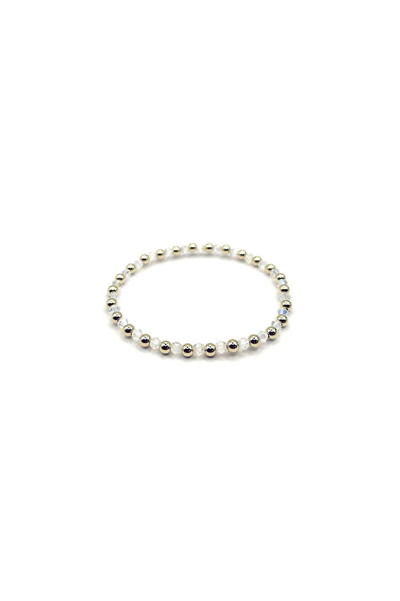 Jane Bracelet with White Crystal