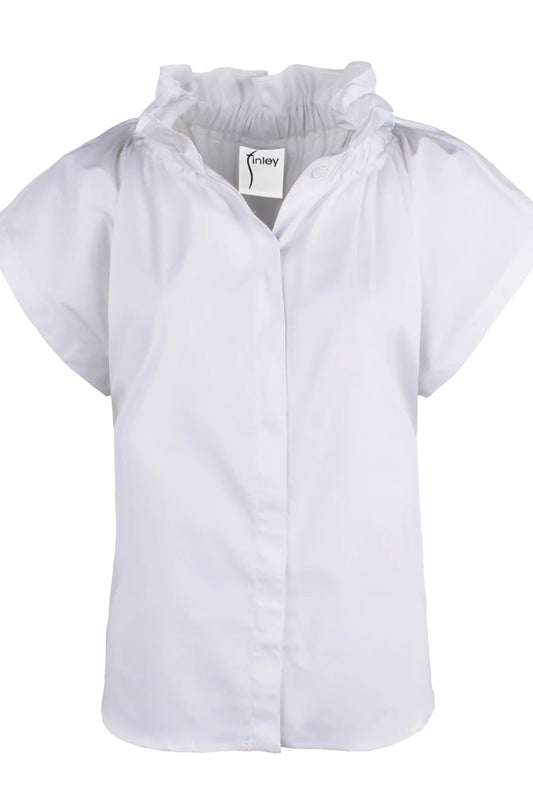 Jenny Ruffle Detail Blouse White