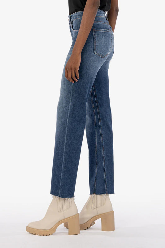 Kelsey Inset High Rise Ankle Flare Royal