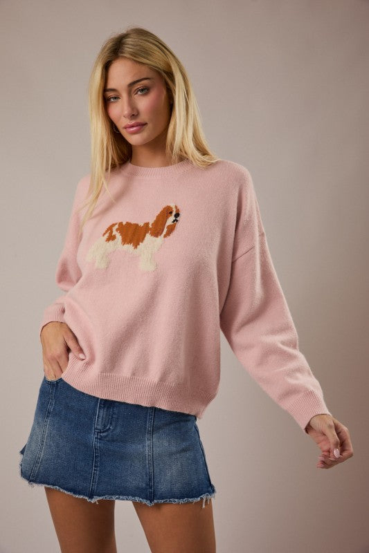 King Charles Spaniel Graphic Sweater