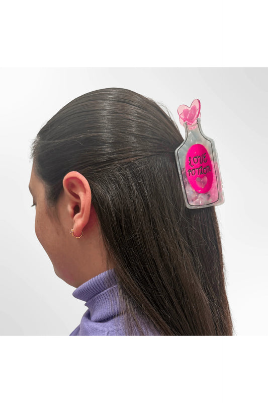 Large Love Potion Hair Claw