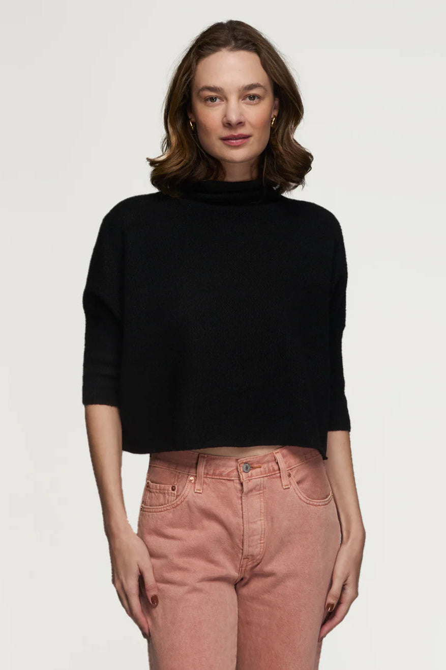 Aja London Boxy Turtleneck Black