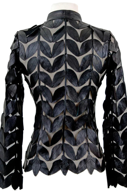 Leather Leaf Black Jacket