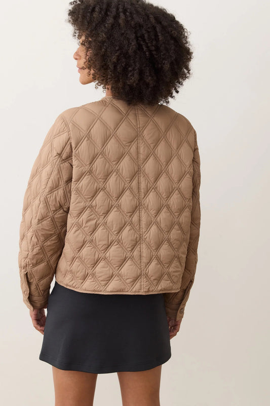 Marina Quilted Liner Jacket Caramel