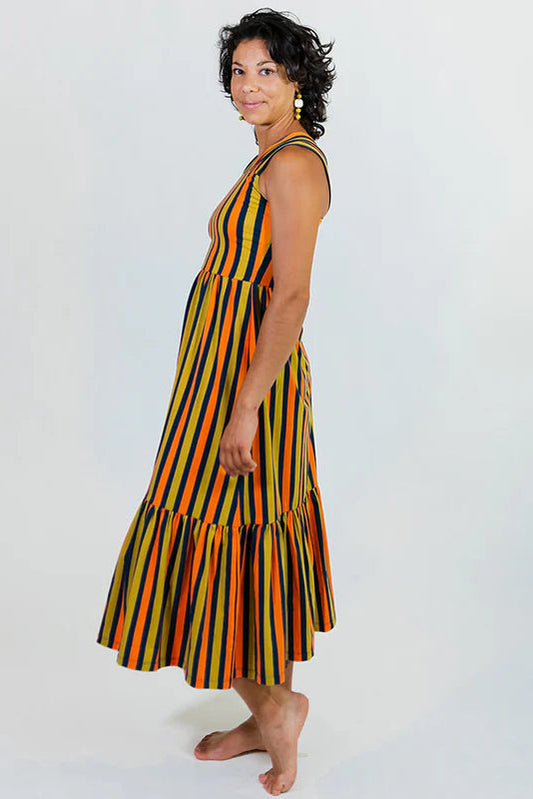 Opal Tiered Hem Midi Dress