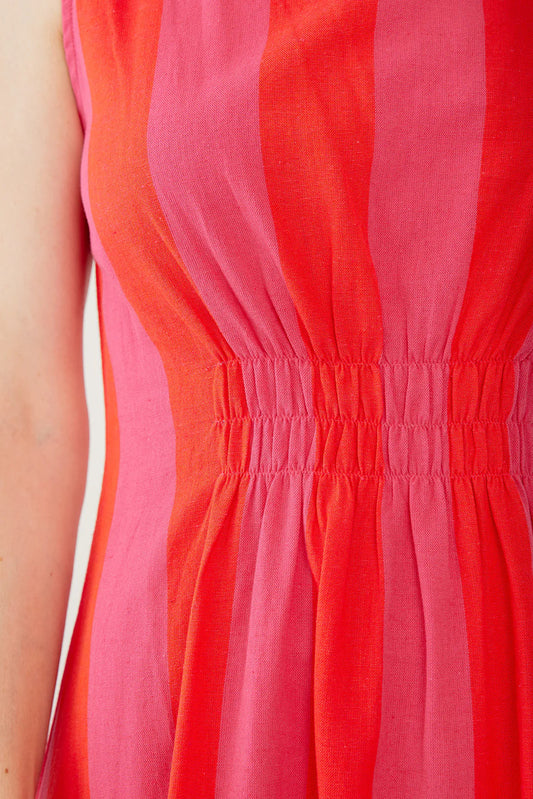 Artsy Traveler Sleeveless Midi Dress