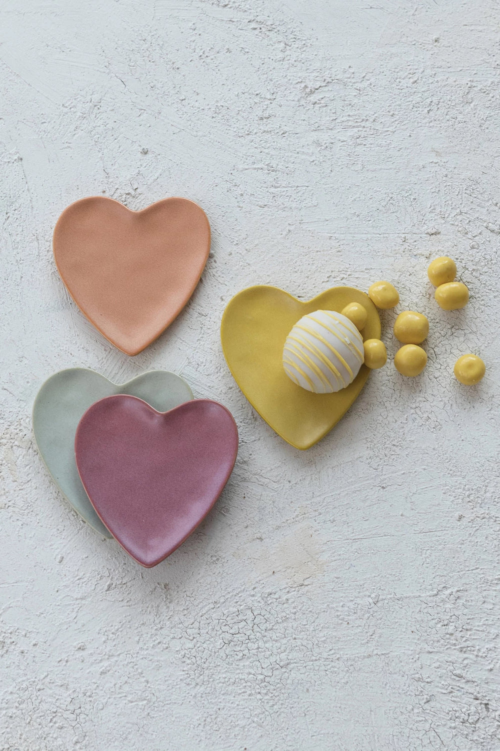 Matte Finish Heart Shaped Dish