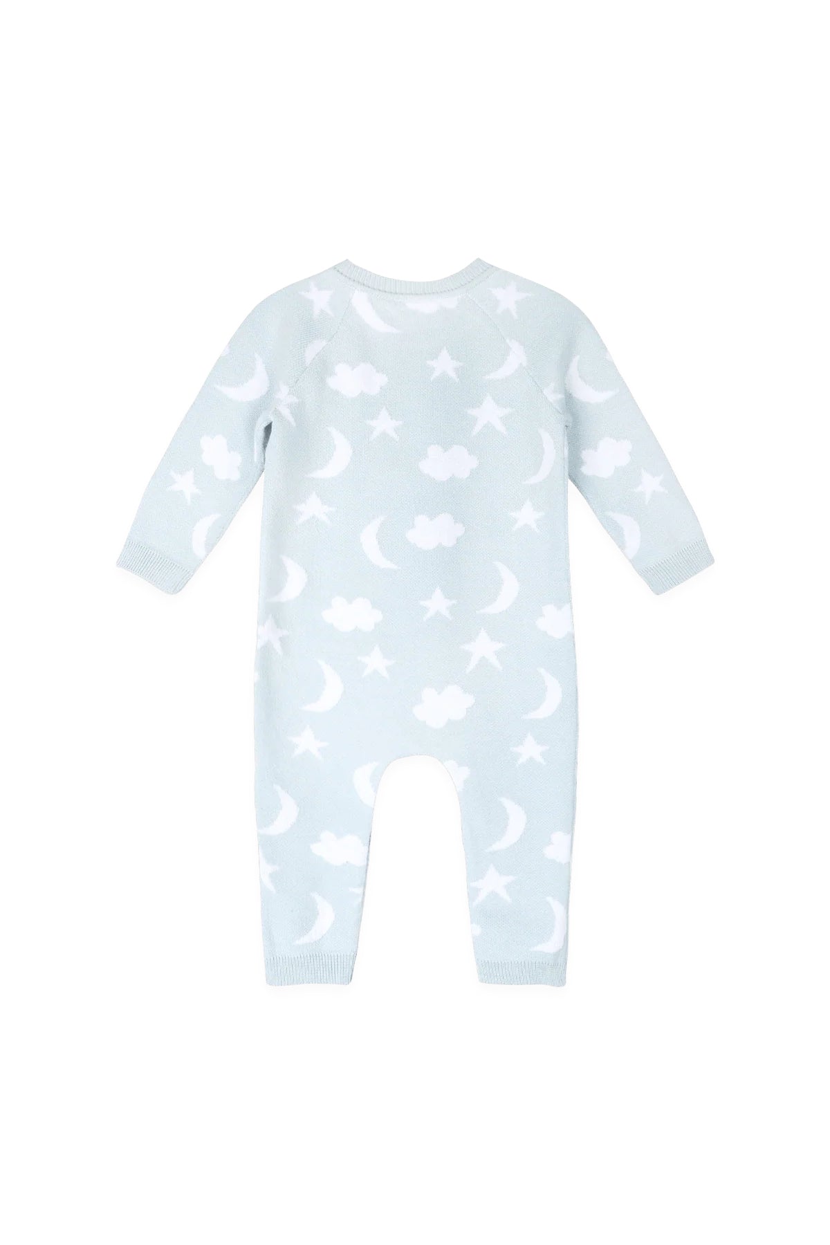 Moon & Stars Baby Coverall Baby Blue