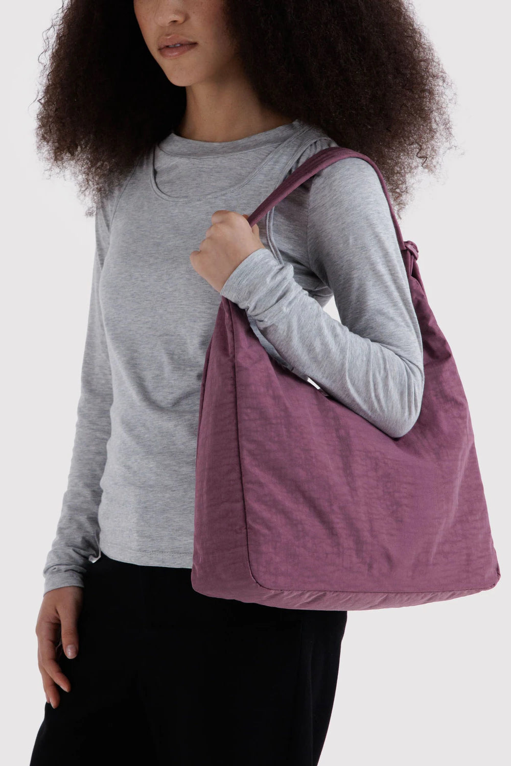 Nylon Shoulder Bag Wild Plum