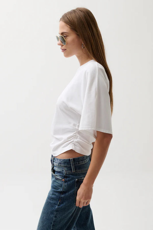 Veronica Kimono Sleeve Fitted Tee Le Blanc