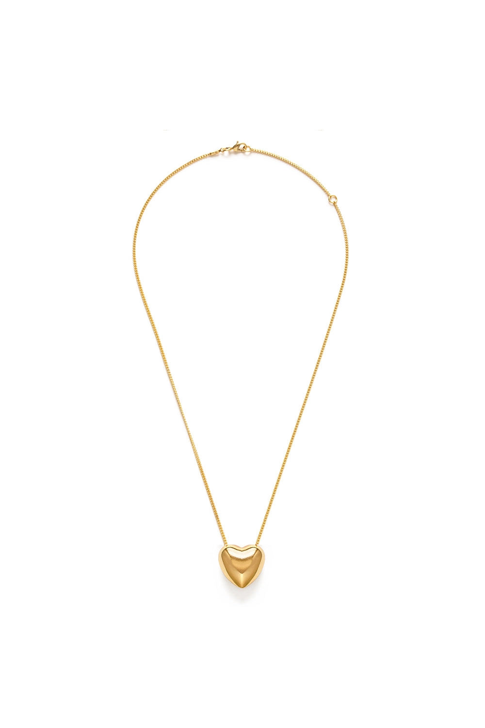 Puff Heart Pendant Necklace