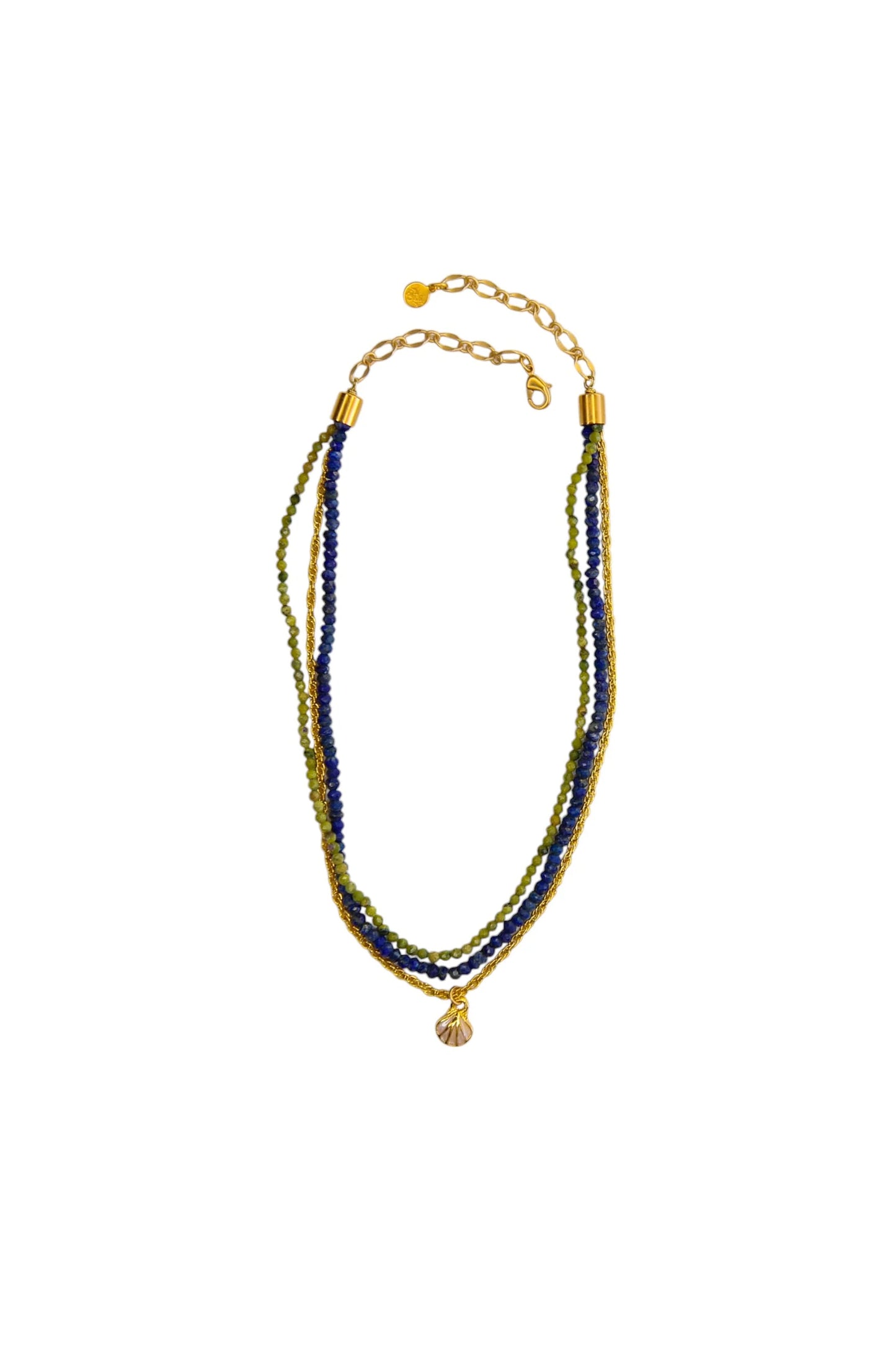 Regina Multi Strand Necklace in Lapis