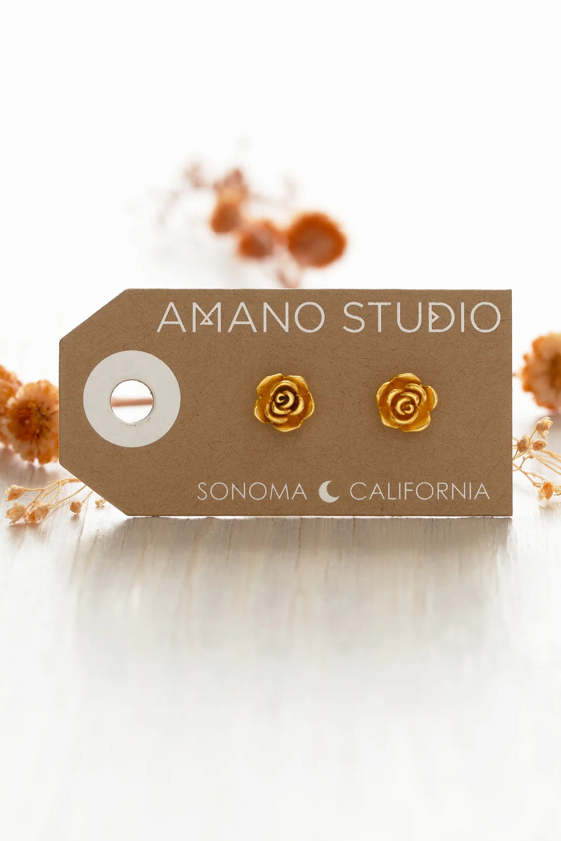 Rose Stud Earrings