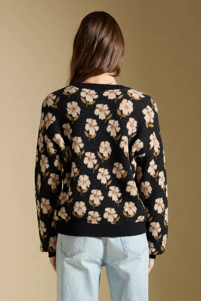 Vincent Crew Neck Floral Sweater