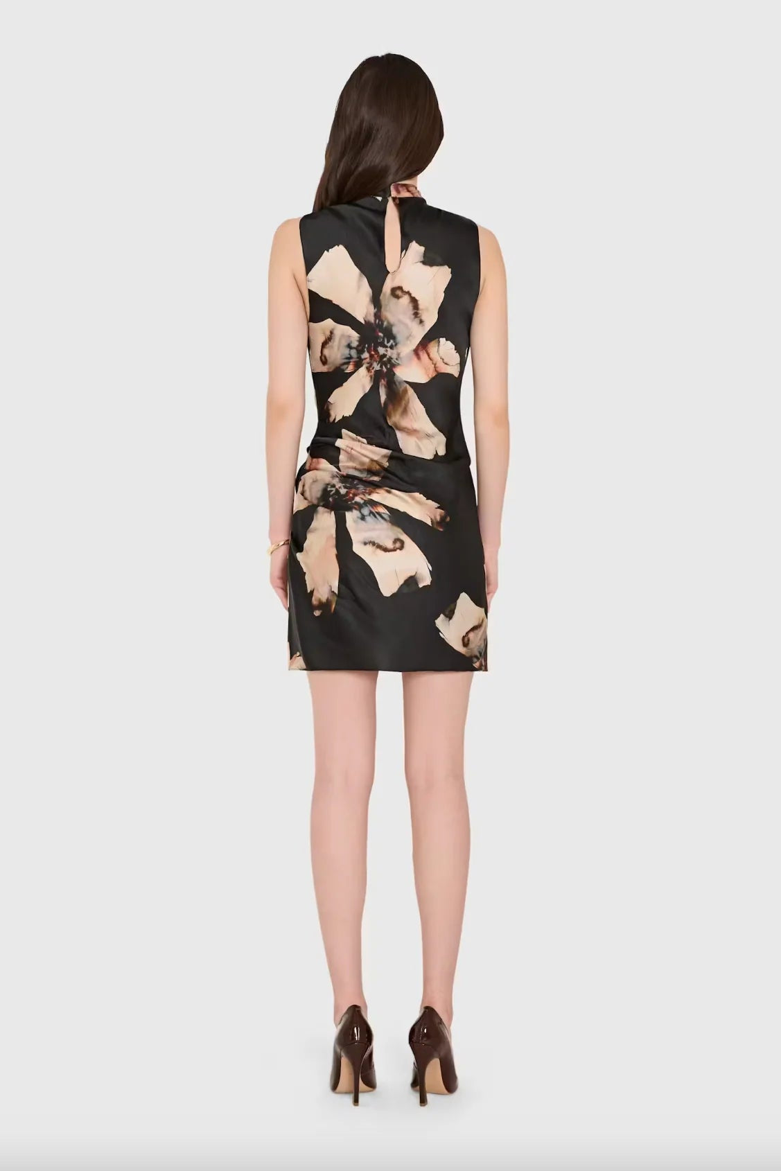 Moraine Cowl Neck Mini Dress