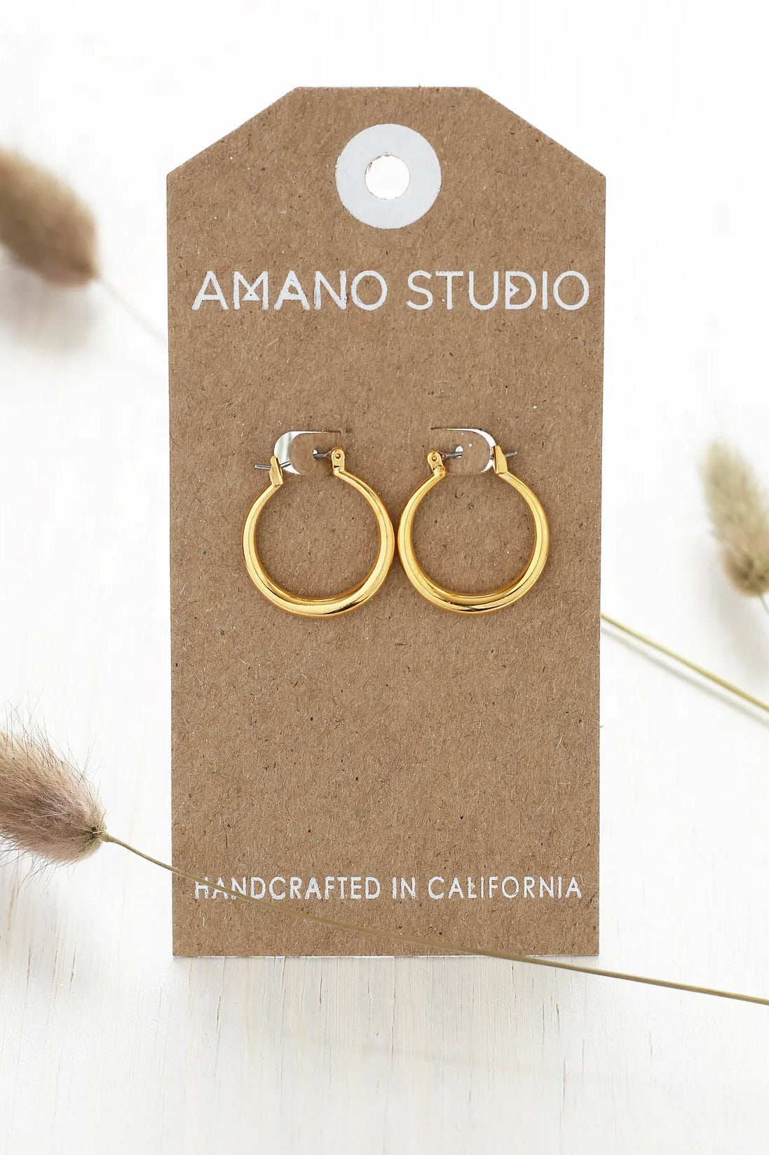 Small Maria Hoops Gold