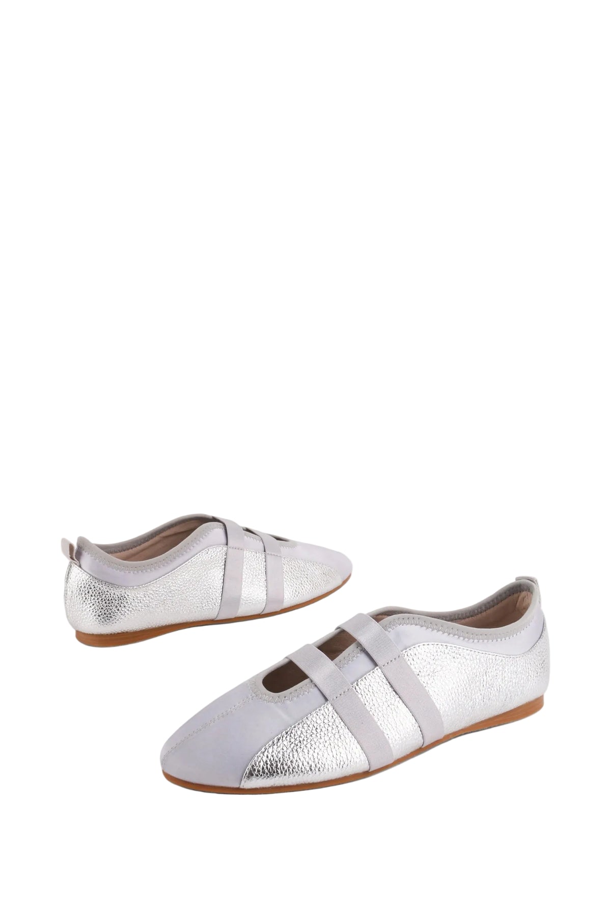Sporty Leather Ballet Flat Sneaker